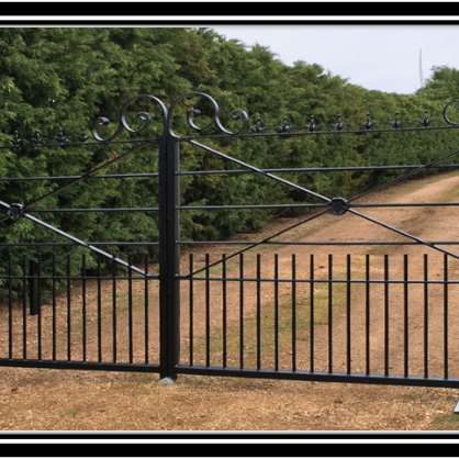 Steel design fabrication gates